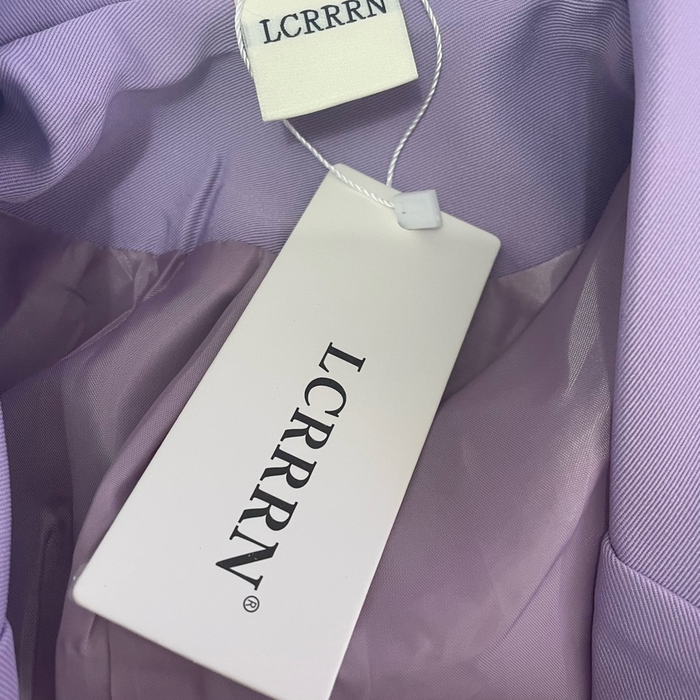 NEW WITH TAGS! * LCRRRN Sophisticated Women's Lavender Blazer * Size XS - Picture 13 of 16
